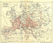 Evropa u 17. i 18. veku (1740)