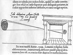 2 PRVA OBJAVLJENA ILUSTRACIJA CAMERE OBSCURE, 1545.