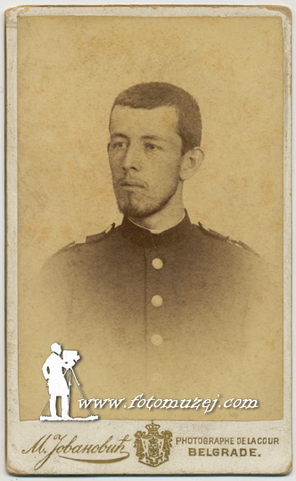 Nikola Nikolić,pitomac XXII klase VA, oko 1890 (autor Milan Jovanović)