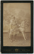 Devojčica sa drvenim  konjićem
