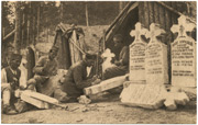Pravljenje nadgrobnih spomenika izginulim drugovima na Kajmak-čalanu