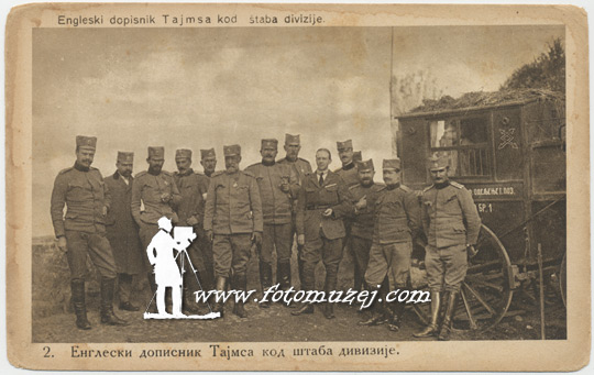 Engleski dopisnik tajmsa kod štaba divizije (autor Andra Popović)