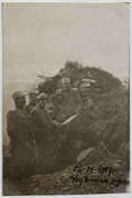 sa Francuskim majorom Karbonijem na položaju I Vardarske brigade, 1917.g.