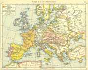 Evropa u 17. i 18. veku (1740)