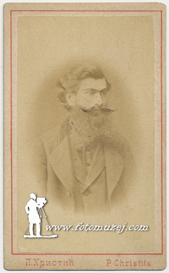 Muškarac sa brkovima i bradom (autor Panta Hristić)