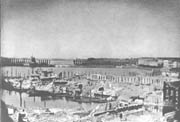 Rusevine oko alstera posle velikog požara hamburga, maja 1842.