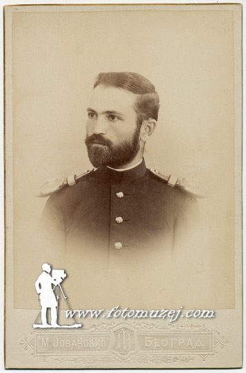 Ivan Pavlović, pešadijski potporučnik 1891, kasnije div. đeneral (autor Milan Jovanović)