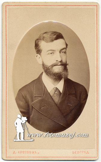 Muškarac sa bradom i brkovima (autor Dimitrije Krstović)