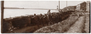 Odbrana Beograda, srpski zakloni pored Save iza hotela Bristol, 1914. godine
