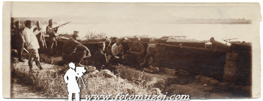 Odbrana Beograda, srpske straže pored Save, 1914. godine (autor Nepoznati Autor)