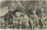 Major Dragutin Vojinović u bateriji Fiu 02, 1917.g.