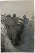 Decembra meseca u rovu na kotki, 1917.g.