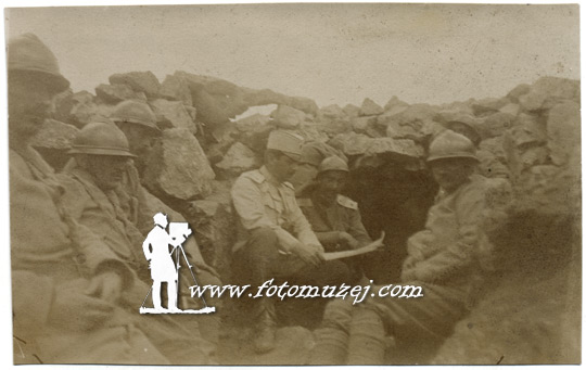 Kod mitraljeskog bataljona potpukovnika Maksimovića, fortifikacijsko rekognosticiranje, 1917. (autor V. Vuković)
