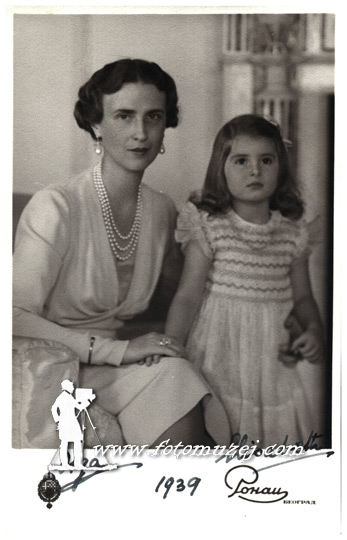 Knjeginja Olga i ćerka Jelisaveta karađorđević (autor  Ronai)